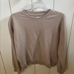 Thread & Supply Ribbed Knit Top in Beige